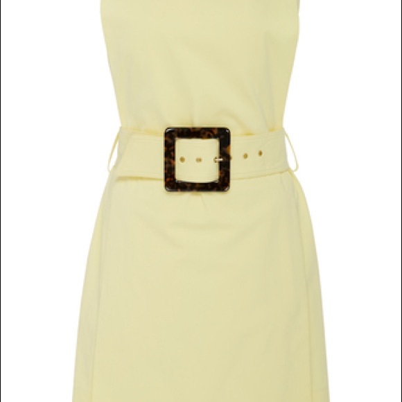 STAUD Radar Belted Dress Yellow - Picture 7 of 13